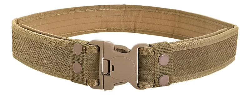 CINTURÓN LONA CAFE TÁCTICO PARA USO MILITAR OUTDOOR Y AIRSOFT - 1