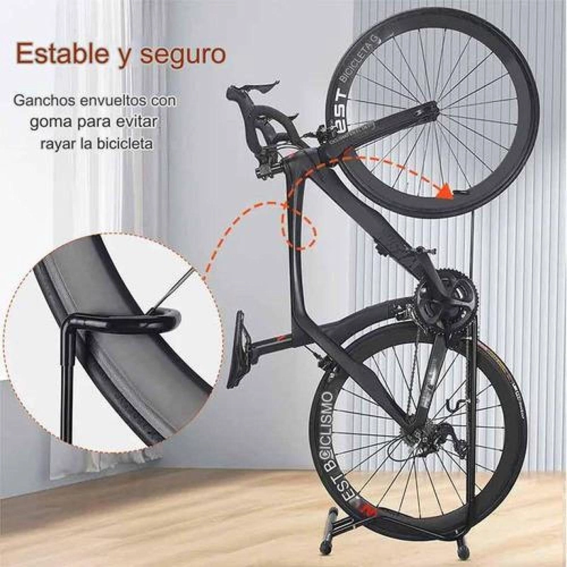 SOPORTE PORTÁTIL 3 EN 1 BICICLETA ESTACIONA REPARACIÓN - 4