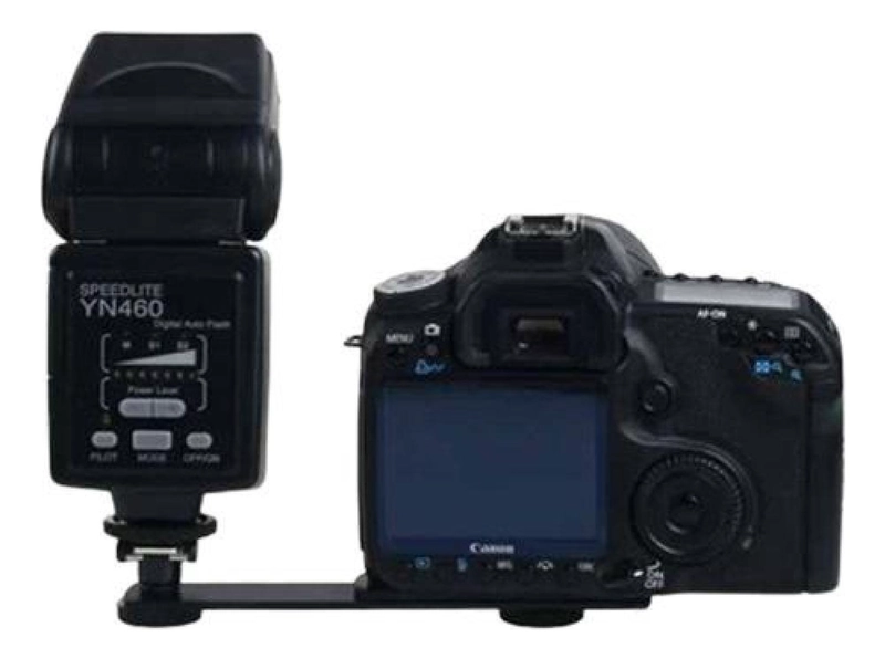 PLACA UNIVERSAL DOBLE ZAPATA CÁMARA DSLR ROSCA 1/4 MICRÓFONO - 8