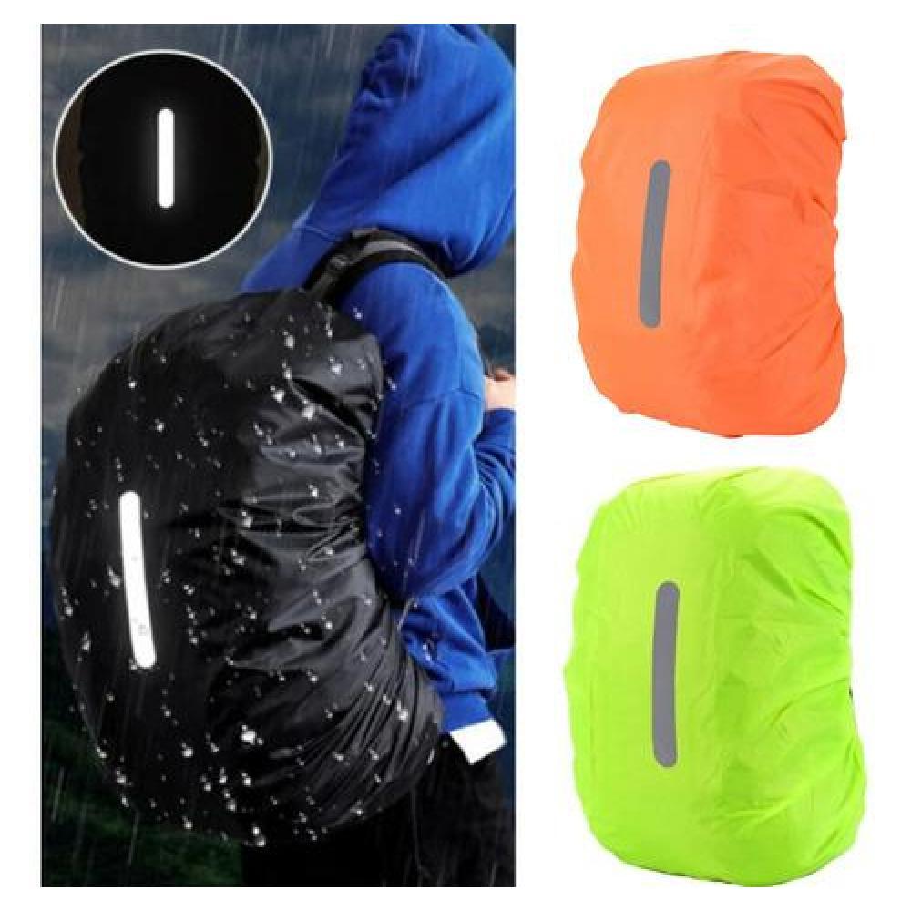 FUNDA CUBRE MOCHILA IMPERMEABLE REFLECTANTE 8-17 LITROS - 8