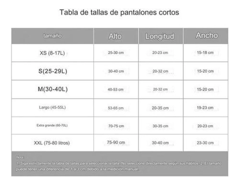 FUNDA CUBRE MOCHILA IMPERMEABLE REFLECTANTE 45-55 LITROS LISA CON REFLECTANTE - 9