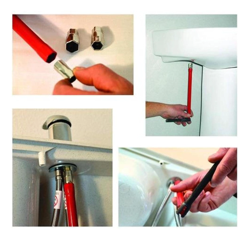 LLAVE AJUSTABLE PARA GRIFOS Y LAVAMANOS GASFITER LAVAPLATOS - 8