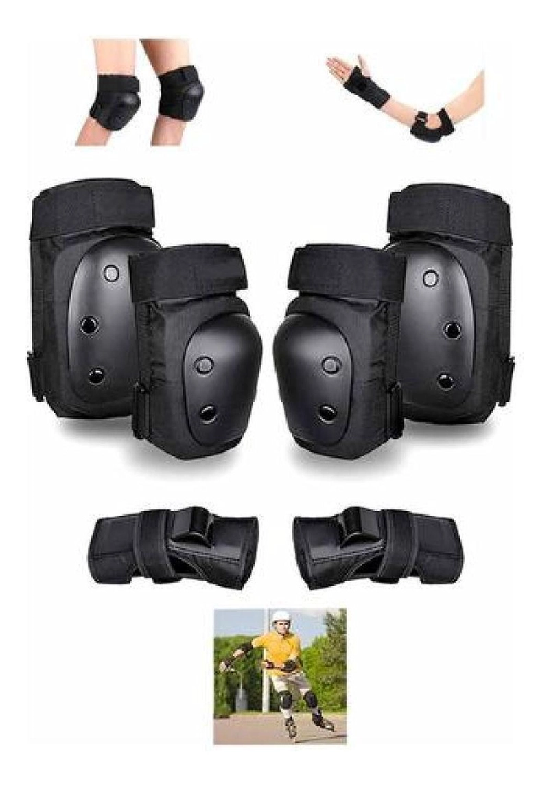 SET PROTECCION ADULTO RODILLERAS CODERAS MUÑEQUERAS ROLLER - 2