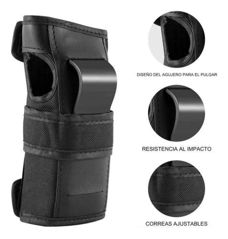 SET PROTECCION ADULTO RODILLERAS CODERAS MUÑEQUERAS ROLLER - 6