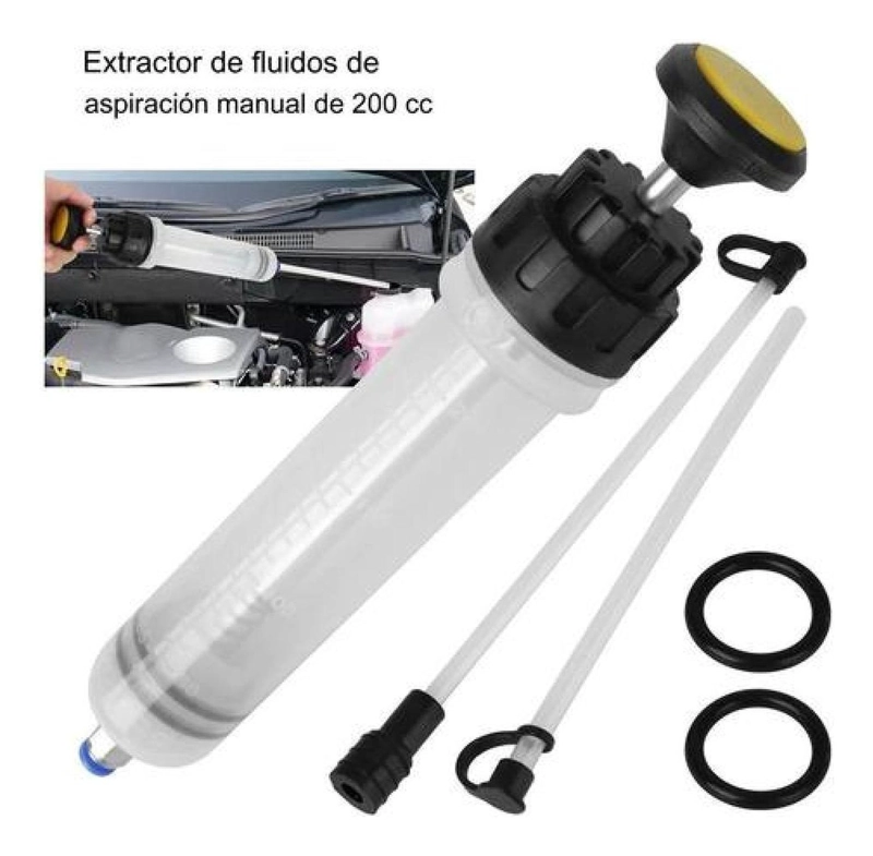 EXTRACTOR ACEITE LIQUIDOS 200CC HERRAMIENTA AUTOS MOTOS - 7