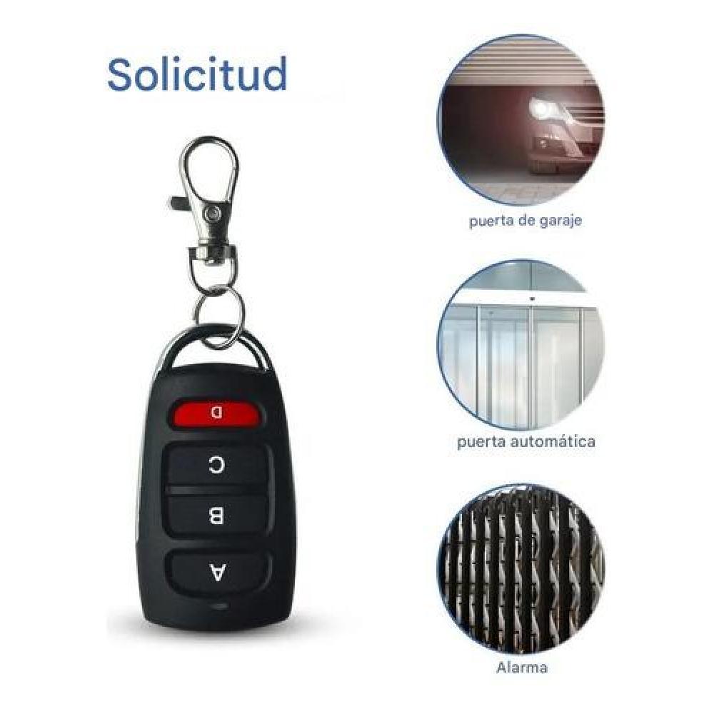 CONTROL REMOTO UNIVERSAL 100 METROS PORTON ELECTRICO AUTO - 8