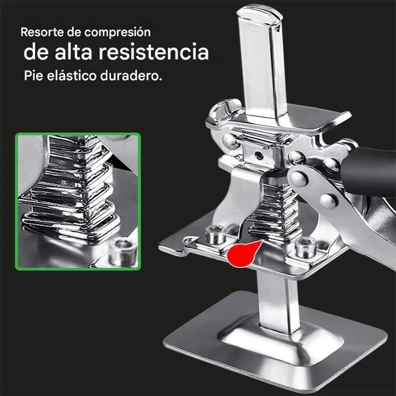 ELEVADOR NIVELADOR MANUAL 120 KG MULTIUSO MUEBLES AZULEJOS PLATEADO - 2