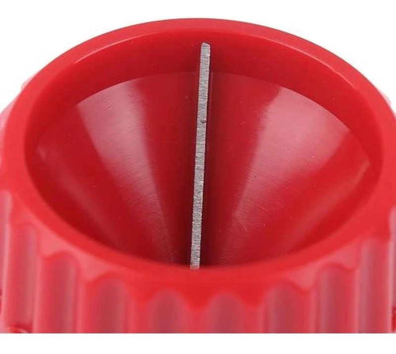 ESCARIADOR 2 EN 1 DESBARBA ROJO TUBOS PVC CAÑERIA COBRE ALUMINIO - 3