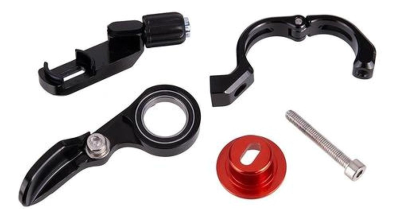 PALANCA DROPPER TIJA TELESCOPICA CONTROL MECANICO BICICLETA - NEGRO/ ROJO - 2