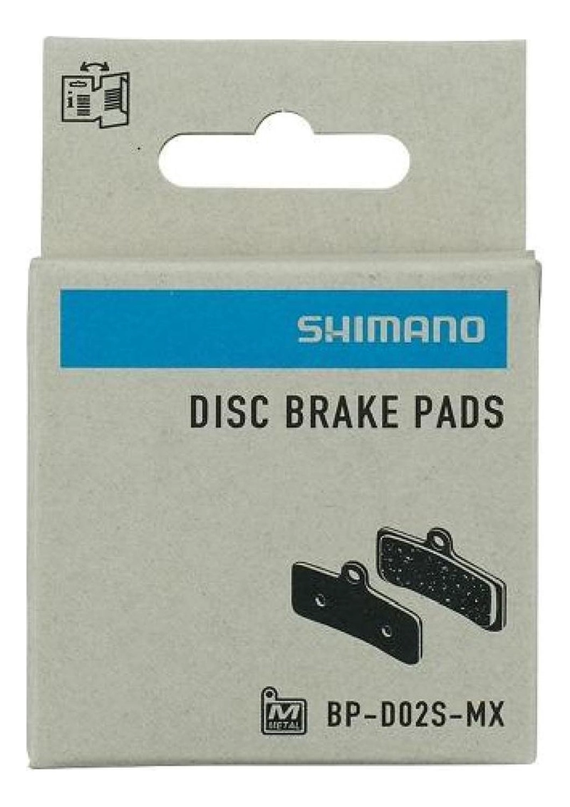 PASTILLAS FRENOS DISCO METALICA SHIMANO D02S-MX ZEE SAINT - 2