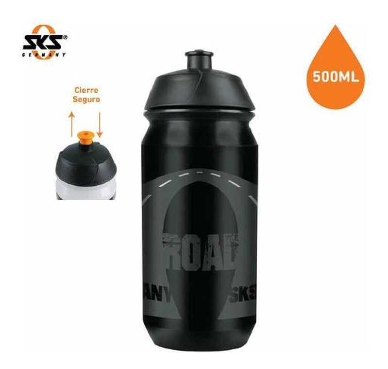 CARAMAYOLA SKS 500ML CICLISMO VALVULA PUSH-PULL NEGRO - 4