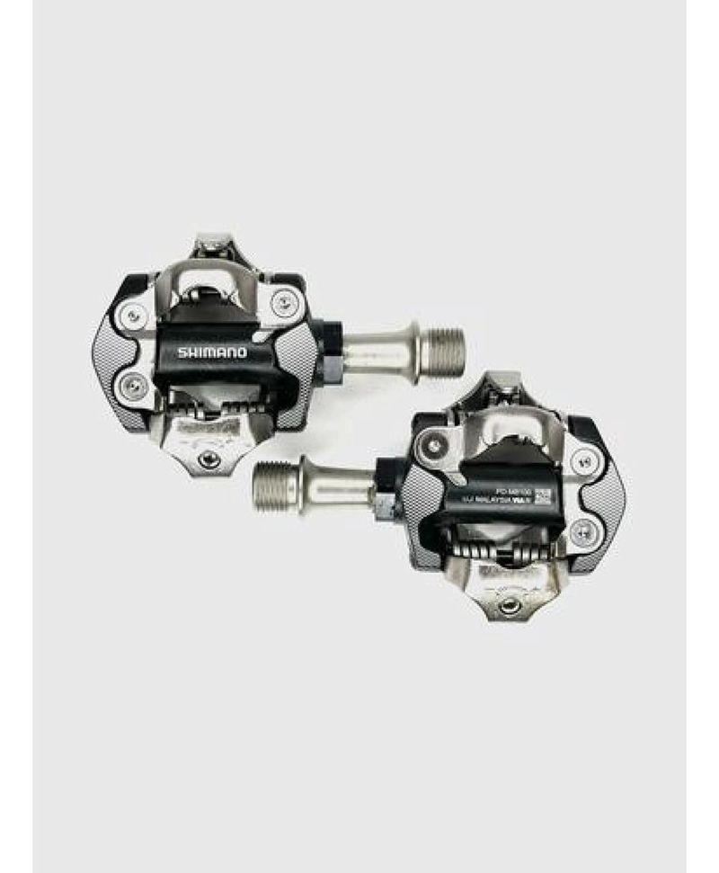 PEDALES SHIMANO DEORE XT PD-M8100 SPD XC MTB CON CALAS SH51 NEGRO - 5