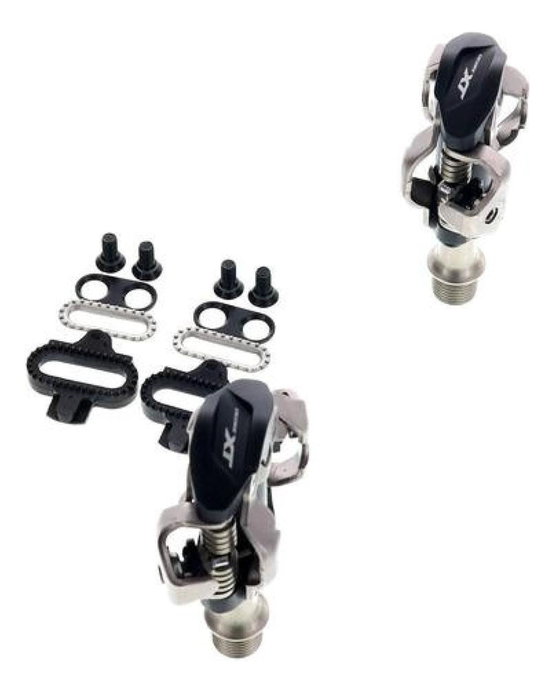 PEDALES SHIMANO DEORE XT PD-M8100 SPD XC MTB CON CALAS SH51 NEGRO - 6