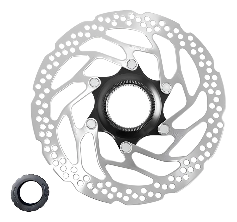 ROTOR FRENO DISCO SHIMANO SM-RT30 180MM CENTER LOCK MTB - PLATEADO - 1