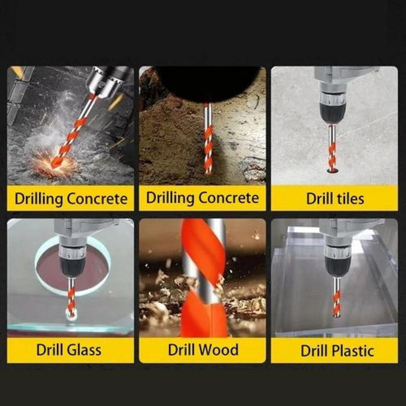 BROCA HSS CARBURO ACERO AZULEJOS CERÁMICA VIDRIO CONCRETO 10MM - 3