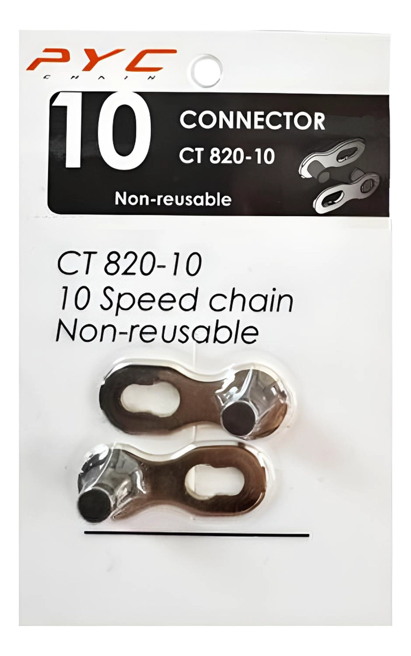 ESLABON RAPIDO PYC MISSING LINK 10V CADENAS SHIMANO SRAM PLATEADO - 1