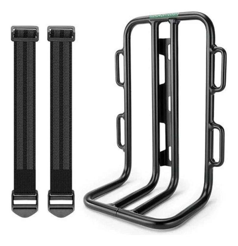 PORTAEQUIPAJE FRONTAL HORQUILLA ALUMINIO BICICLETA ROCKBROS NEGRO - 3