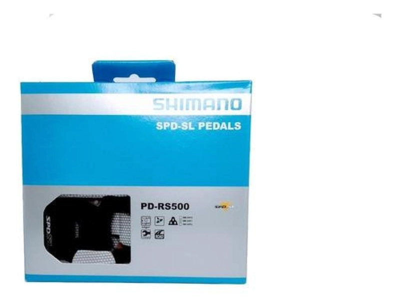 PEDALES DE RUTA SHIMANO PD-RS500 ORIGINAL + CALAS NEGRO - 5