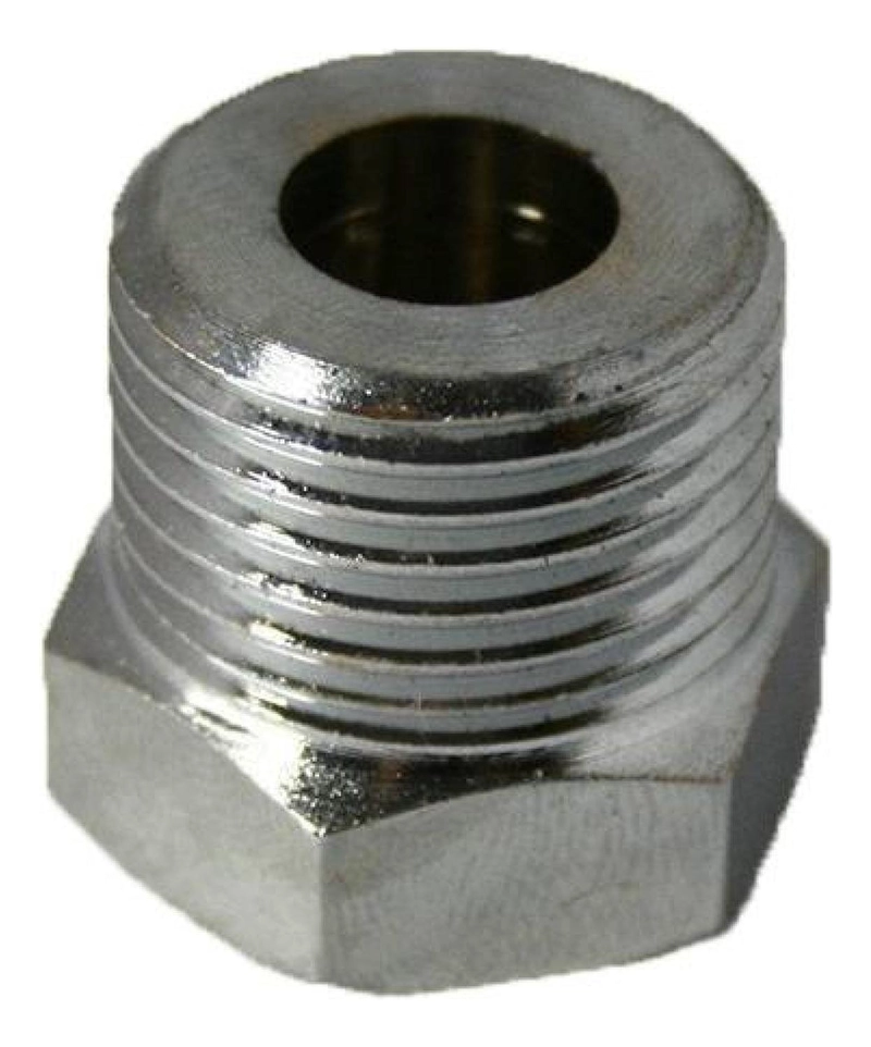 ADAPTADOR LLAVE NIPLE MACHO HERMBRA CONECTOR HE 1/2 HI 1/4 - 1