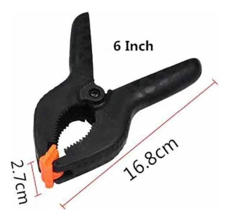 PINZA DE RESORTE CARPINTERIA MORDAZA PLASTICA HERRAMIENTA - 5