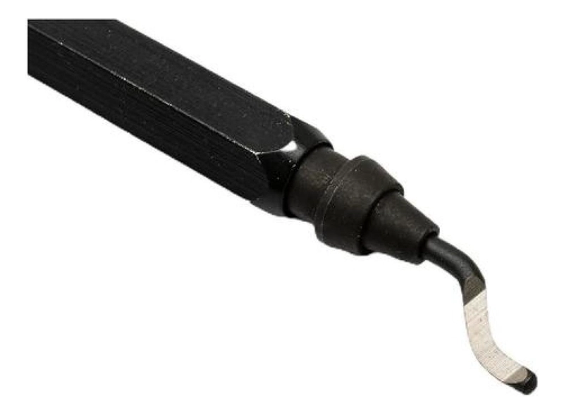 SET DESBARBADO 10 CUCHILLAS DE REPUESTO ALUMINIO ACERO PVC - NEGRO - 5