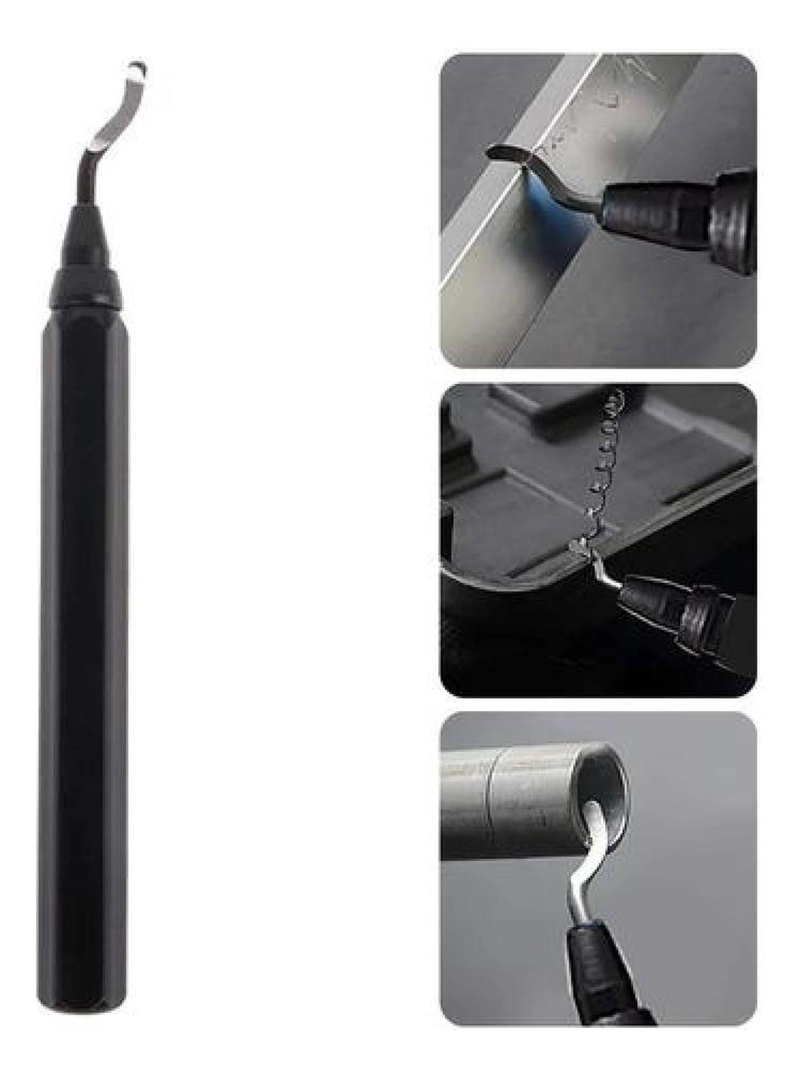 SET DESBARBADO 10 CUCHILLAS DE REPUESTO ALUMINIO ACERO PVC - NEGRO - 7