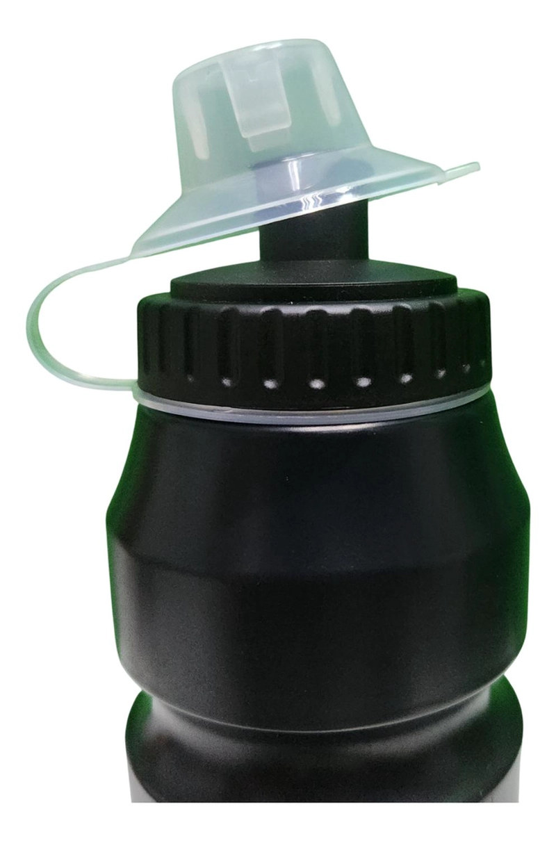 CARAMAYOLA GRANDE XL 1 LITRO BOTELLA AGUA CICLISMO DEPORTES - NEGRO - 3