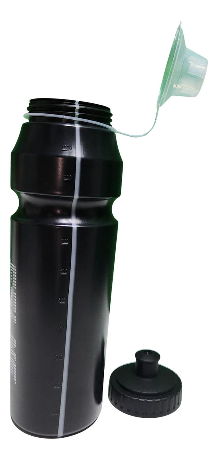 CARAMAYOLA GRANDE XL 1 LITRO BOTELLA AGUA CICLISMO DEPORTES - NEGRO - 5