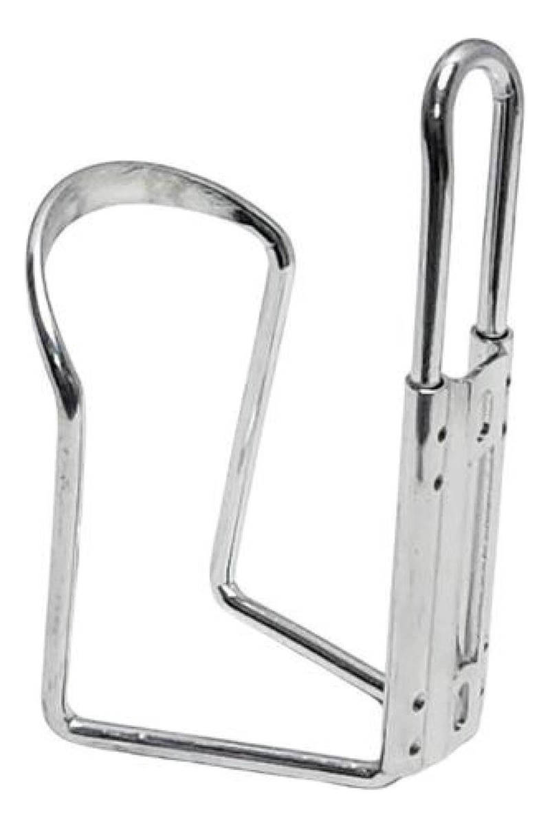 PORTACARAMAGIOLA ALUMINIO SOPORTE BOTELLA CICLISMO RUTA MTB PLATEADO - 5