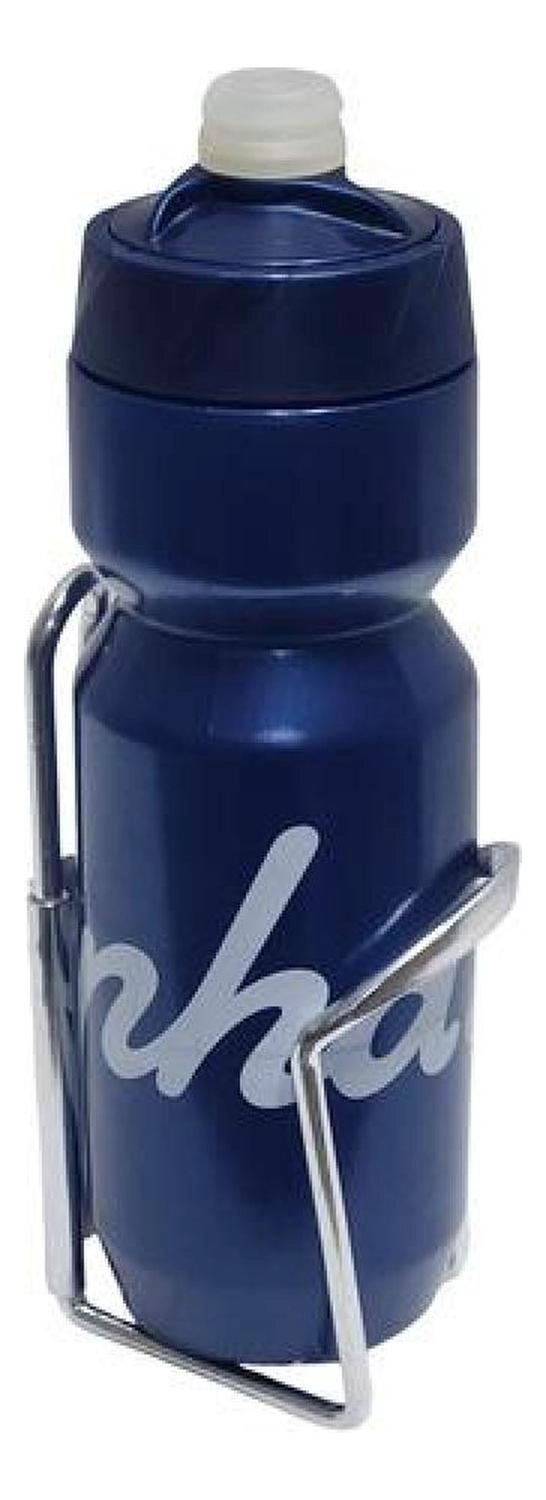 PORTACARAMAGIOLA ALUMINIO SOPORTE BOTELLA CICLISMO RUTA MTB PLATEADO - 6