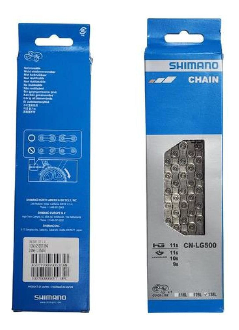 CADENA SHIMANO LG500 9/10/11V 138L LINKGLIDE + QUICK LINK - PLATEADO - 3