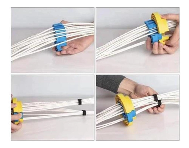 ORGANIZADOR CABLEADO ESTRUCTURADO PEINE UTP RED ELE CTRICA AMARILLO - 5