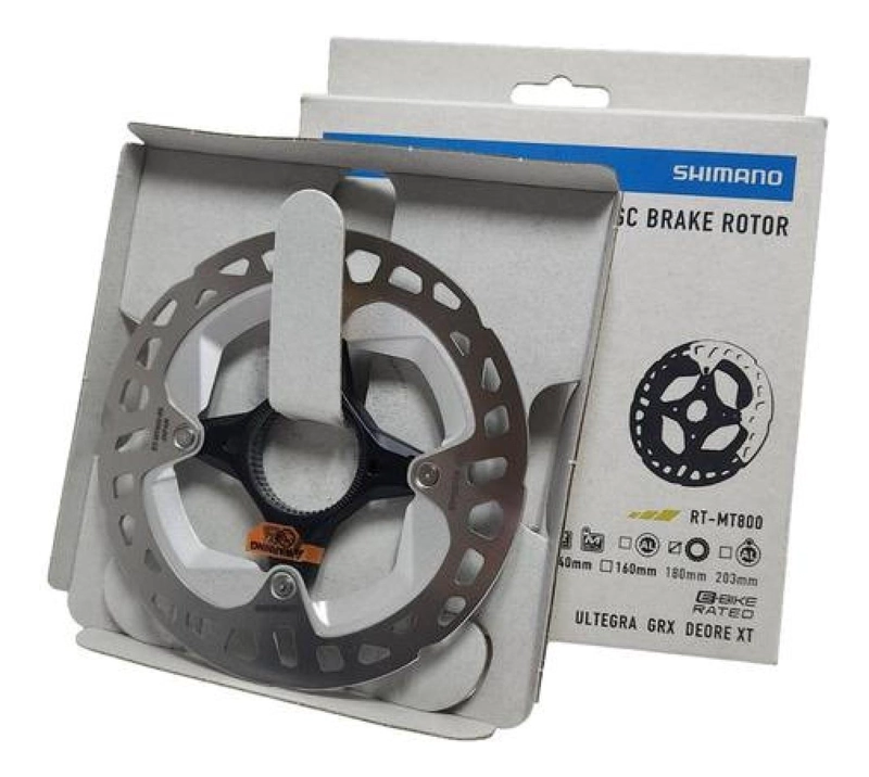 DISCO FRENO ROTOR 140MM MT800 DEORE GRX ULTEGRA CENTER LOCK - PLATEADO/NEGRO - 2