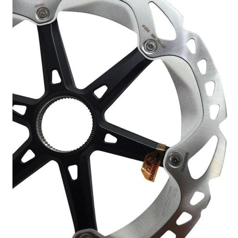 DISCO FRENO ROTOR 203MM MT800 DEORE GRX ULTEGRA CENTER LOCK PLATEADO/NEGRO - 2
