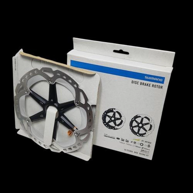 DISCO FRENO ROTOR 203MM MT800 DEORE GRX ULTEGRA CENTER LOCK PLATEADO/NEGRO - 7