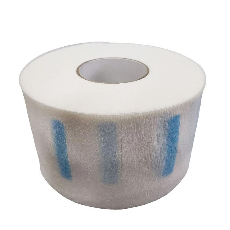 ROLLO 100 TIRAS DESECHABLES PAPEL CUELLO PELUQUERIA BARBERIA - ROSA - 1