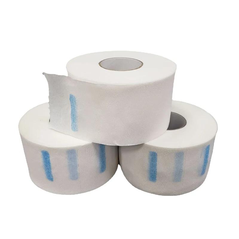 ROLLO 100 TIRAS DESECHABLES PAPEL CUELLO PELUQUERIA BARBERIA - ROSA - 2