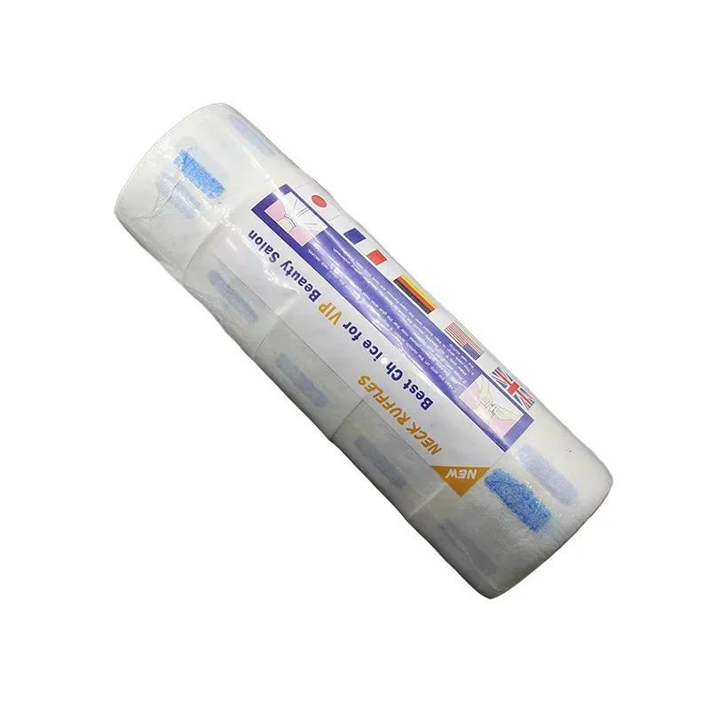 ROLLO 100 TIRAS DESECHABLES PAPEL CUELLO PELUQUERIA BARBERIA - ROSA - 3