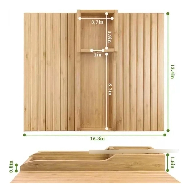 ORGANIZADOR REPOSABRAZOS SOFA BAMBU PORTAVASOS LATERAL - 3