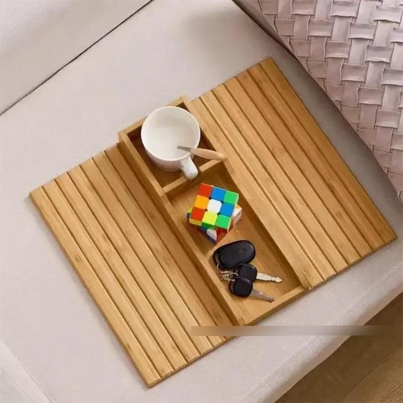 ORGANIZADOR REPOSABRAZOS SOFA BAMBU PORTAVASOS LATERAL - 6