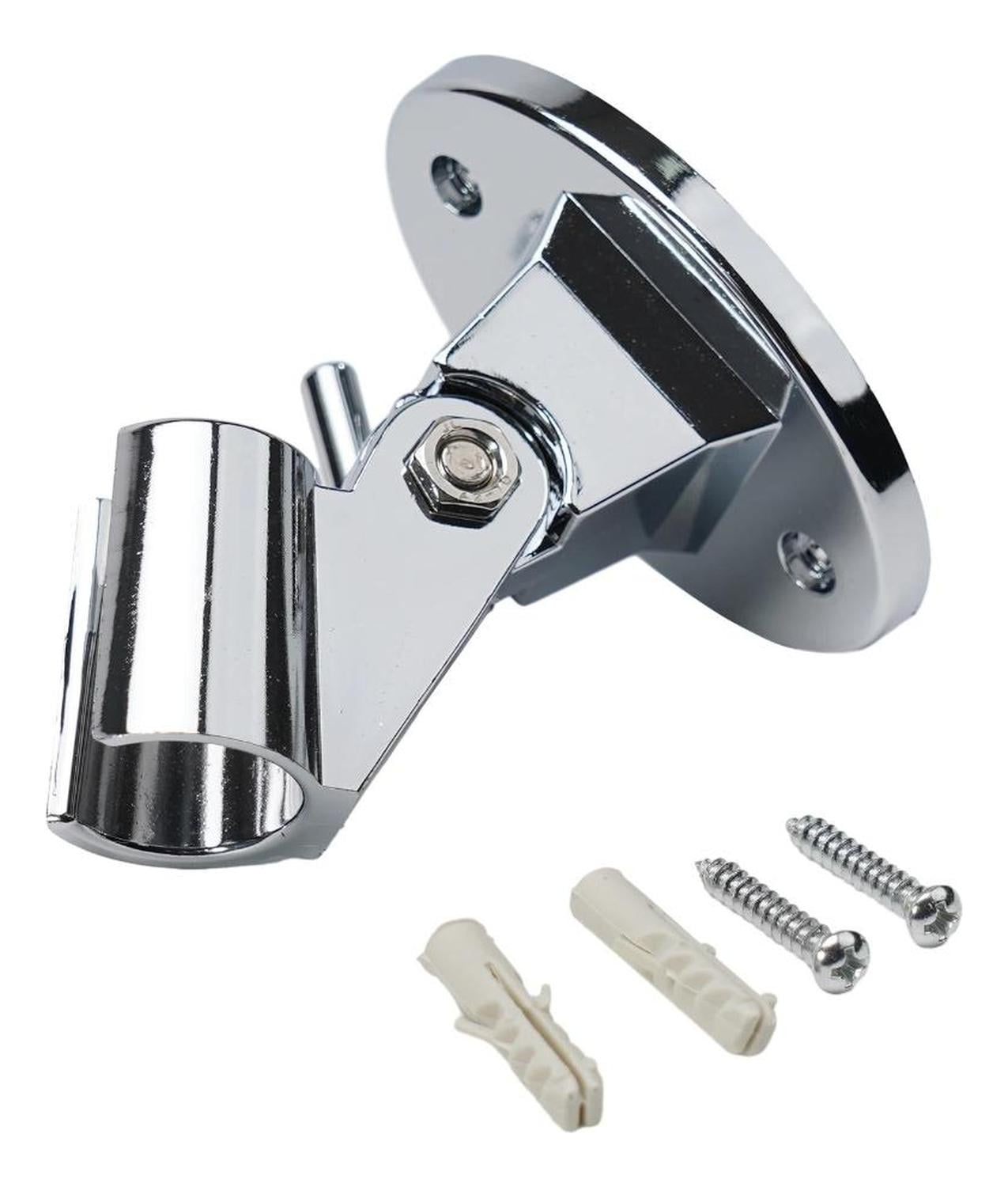 SOPORTE DUCHA PARED ABS CROMADO AJUSTABLE UNIVERSAL - 2