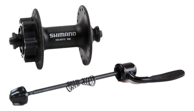MAZA BUJE SHIMANO HB-M475 DELANTERA MTB 36H EN COLOR NEGRO 6 PERNOS - 3