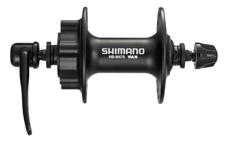 MAZA BUJE SHIMANO HB-M475 DELANTERA MTB 36H EN COLOR NEGRO 6 PERNOS - 4