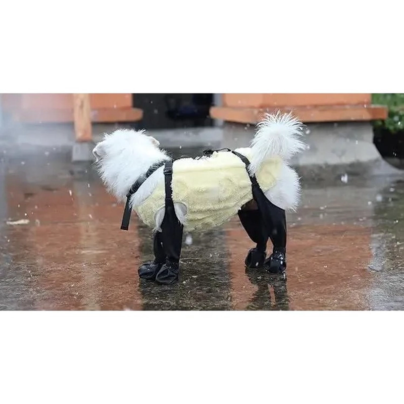 BOTAS IMPERMEABLES PERRO ANTIDESLIZANTE LLUVIA AGUA - 4