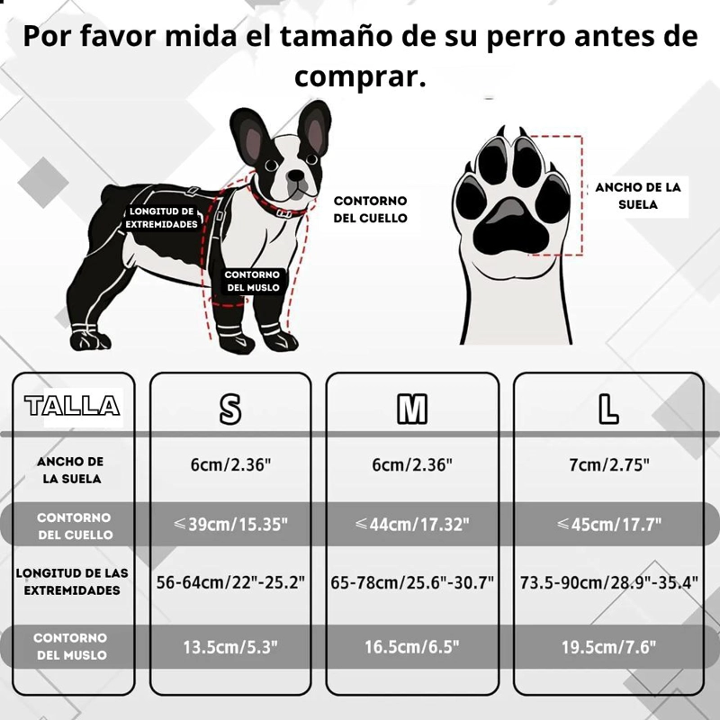 BOTAS IMPERMEABLES PERRO ANTIDESLIZANTE LLUVIA AGUA - 9