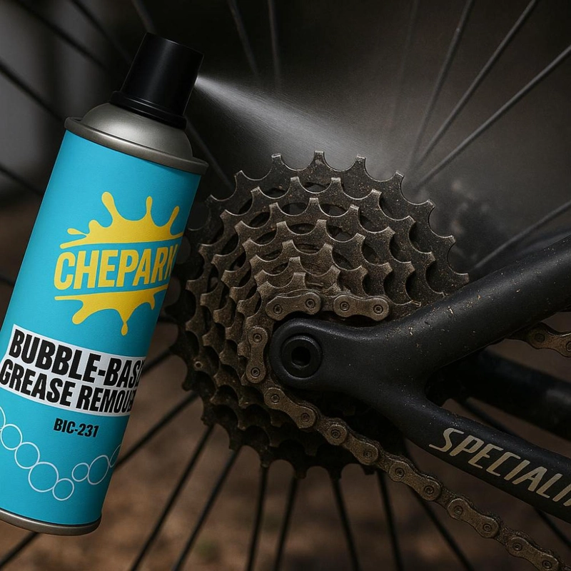 DESENGRASANTE SPRAY CHEPARK 425ML CADENA BICICLETA MOTOR AZUL - 2