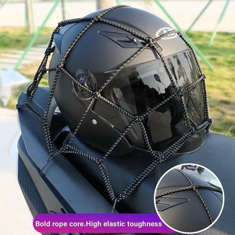 RED EQUIPAJE MOTO CASCO REFLECTANTE 6 GANCHOS ELASTICO - 6