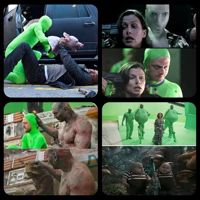 TRAJE CHROMA KEY VERDE ENTERO FOTOGRAFIA VIDEO VFX - M - NO APLICA - 3