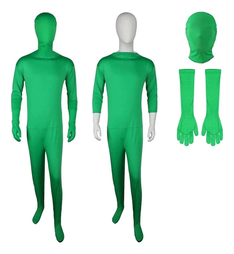 TRAJE CHROMA KEY VERDE ENTERO FOTOGRAFIA VIDEO VFX - M - NO APLICA - 4
