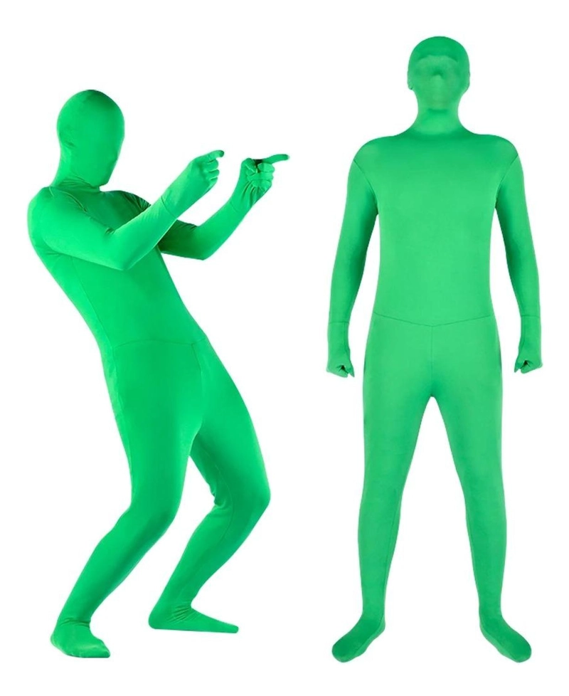 TRAJE CHROMA KEY VERDE ENTERO FOTOGRAFIA VIDEO VFX - M - NO APLICA - 5